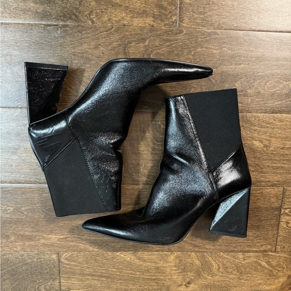 Black Block Heel Bootie
